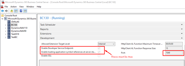 Business Central administrative tool