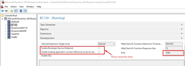 Business Central administrative tool
